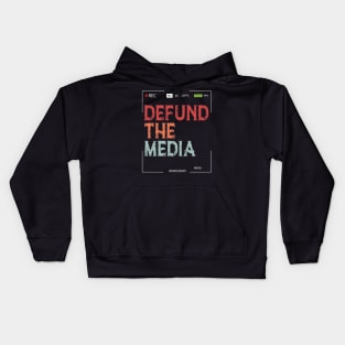 Defund The Media Kids Hoodie